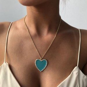 Turquoise Heart Necklace